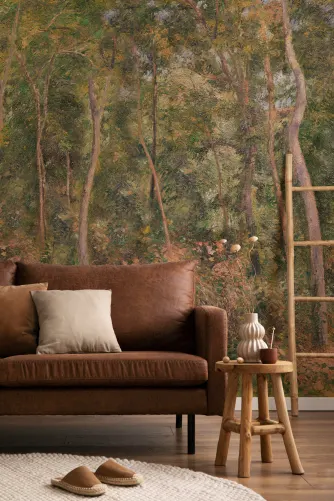 Classic Woodland Oil Painting Mural - Hovia