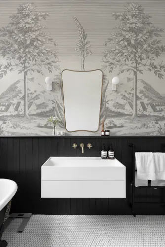 Gray Botanical Nature Wallpaper - Hovia - Hovia