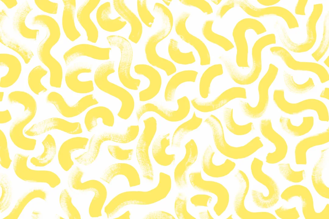 Yellow Paint Brush Strokes Abstract Wallpaper Mural