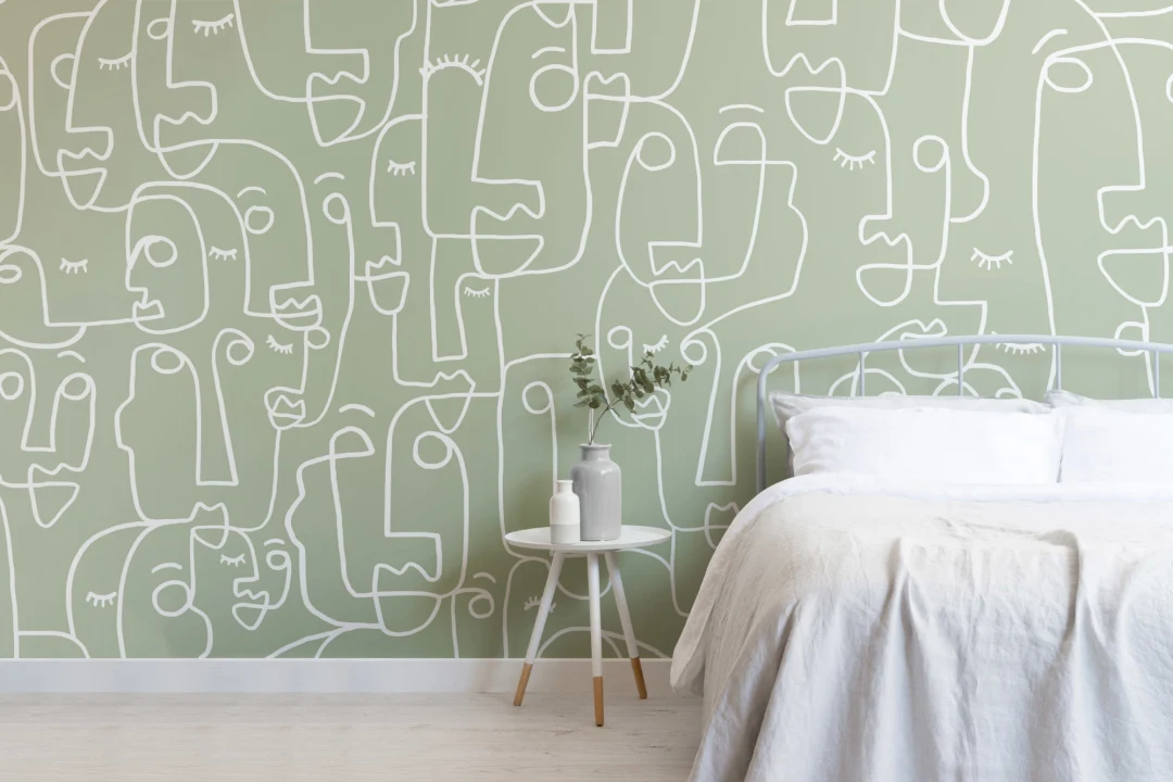 Large Sage Face Wallpaper Mural