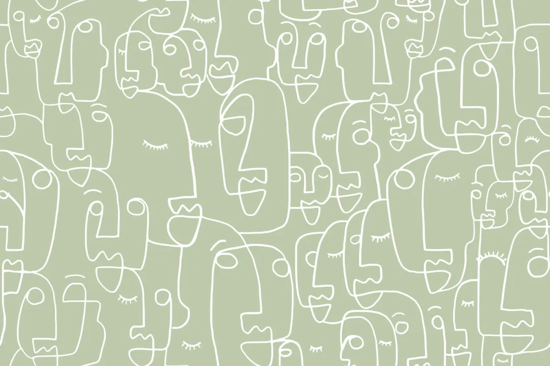 Large Sage Face Wallpaper Mural