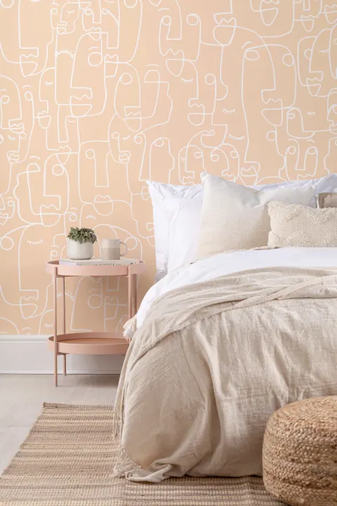 Nude & White Face Wallpaper Mural