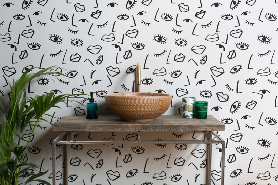 Mural Papel Pintado Efecto Cara