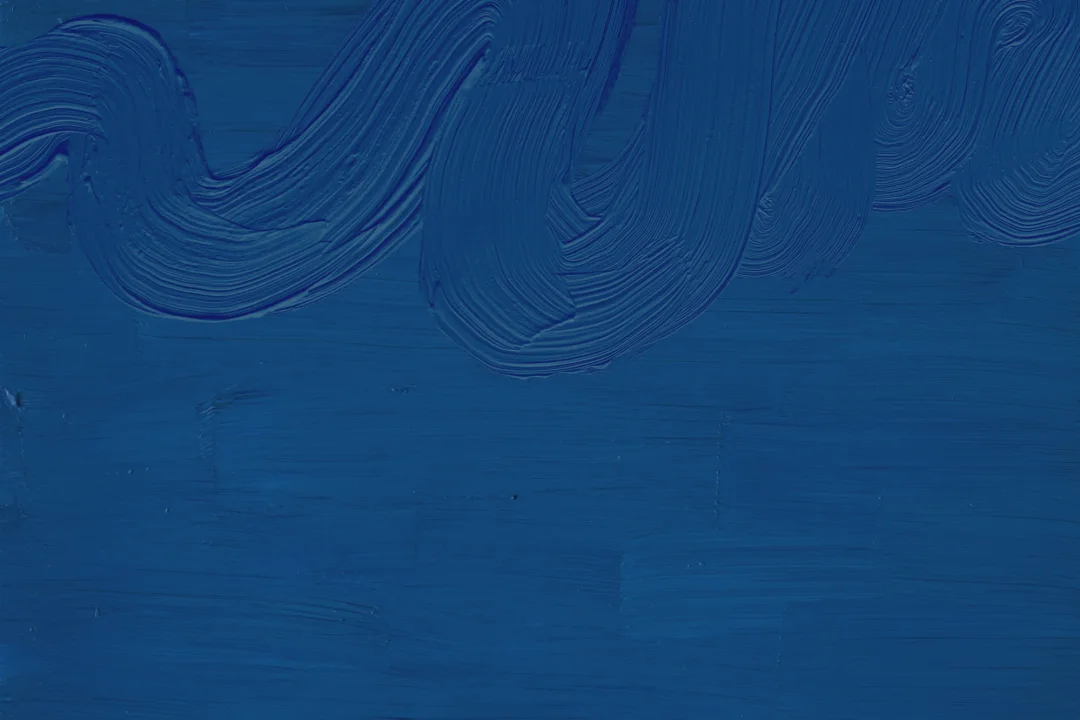 Classic Blue Paint Brush Stroke Texture Wallpaper Mural