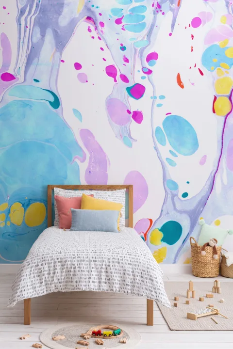 Bright Pastel Marble Wallpaper Mural