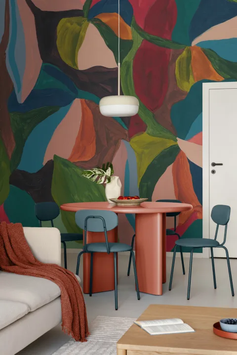 Multicolor Abstract Art Vibe Bold Statement Wall Mural
