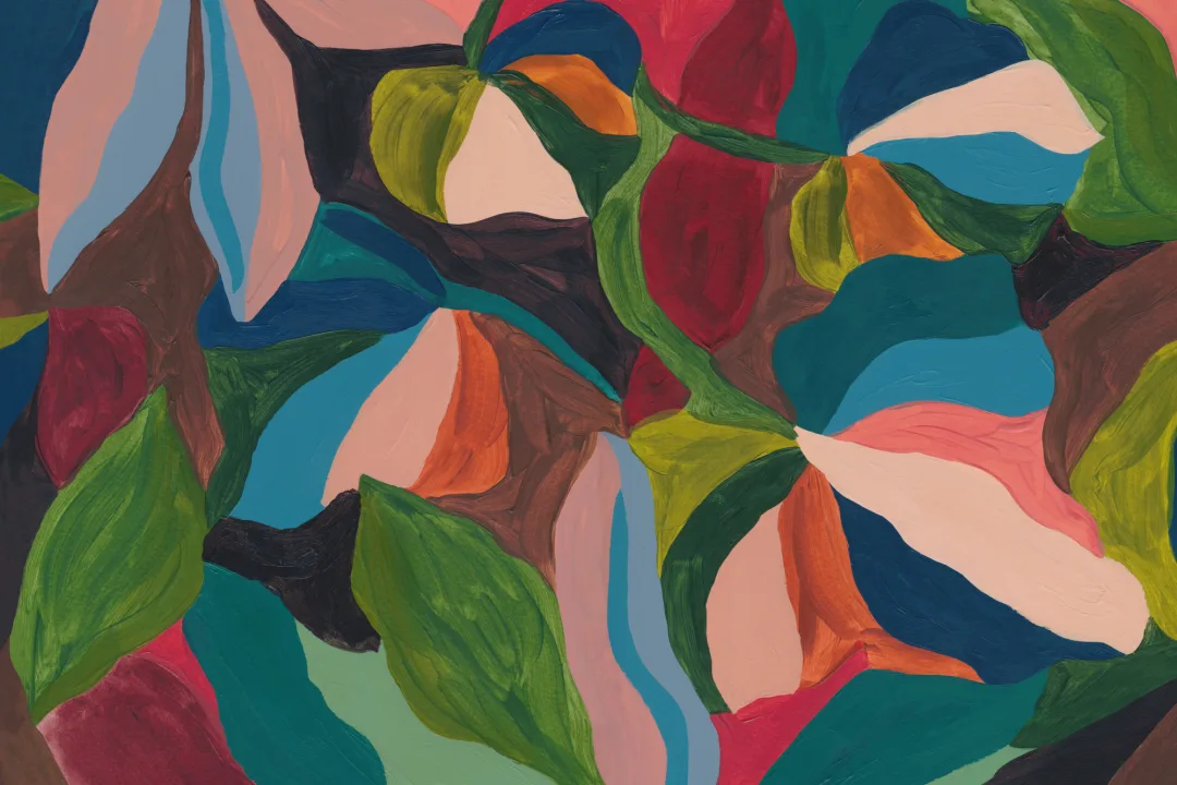 Multicolor Abstract Art Vibe Bold Statement Wall Mural
