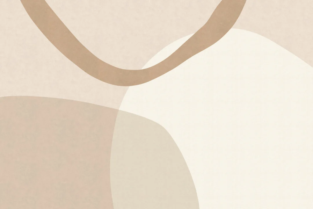 Soft Neutral Cut Out Abstract Shapes Wallpaper Mural