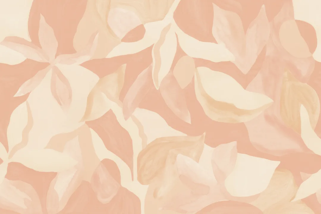 Pastel Abstract Floral Pattern Wall Mural