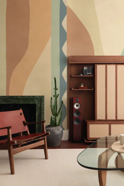 Wielobarwna klasyczna fototapeta abstrakcyjna geometryczna w stylu retro