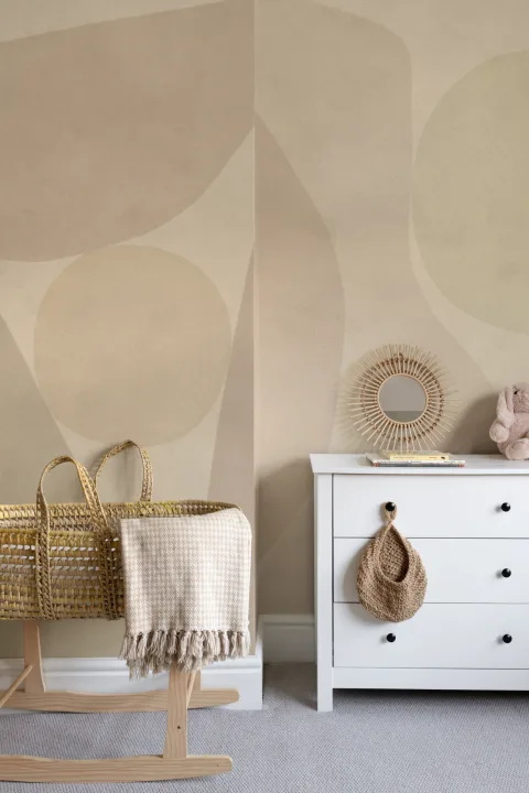 Neutral Abstract Serenity Modern Style Wall Mural