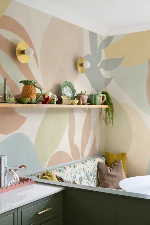 Multicolor Abstract Boho Style Wall Mural