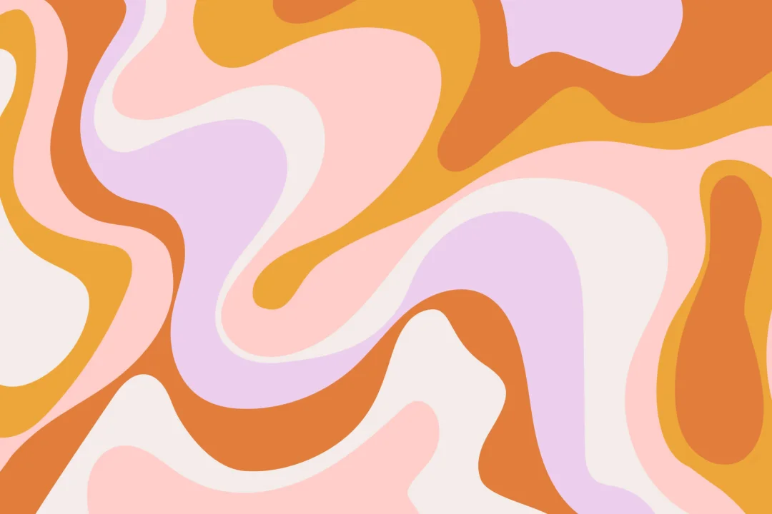Groovy Colorful 70s Wallpaper Mural