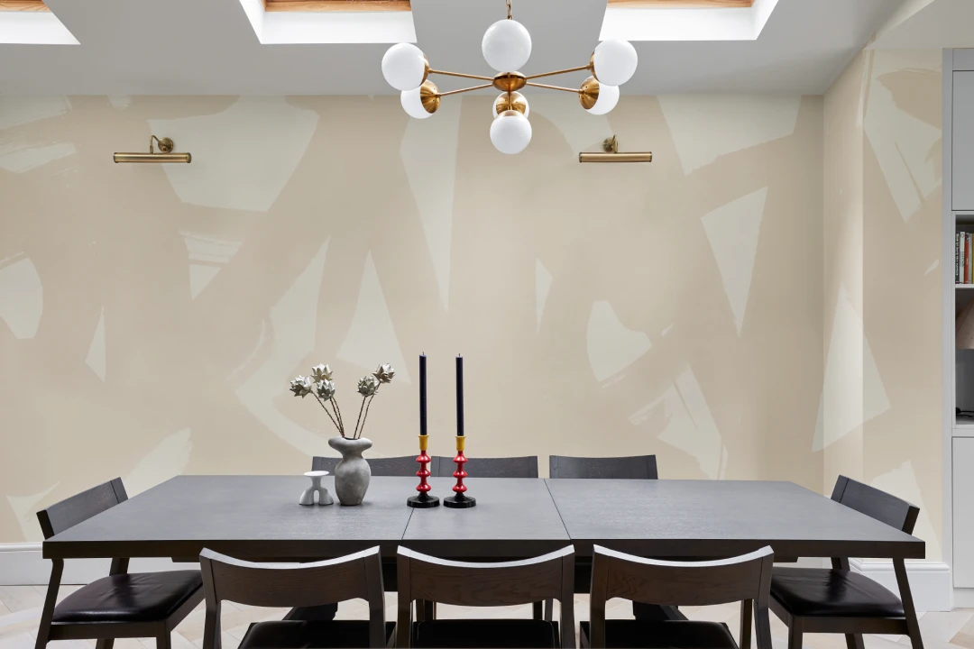 Beige Japanese Calligraphy Wallpaper Mural