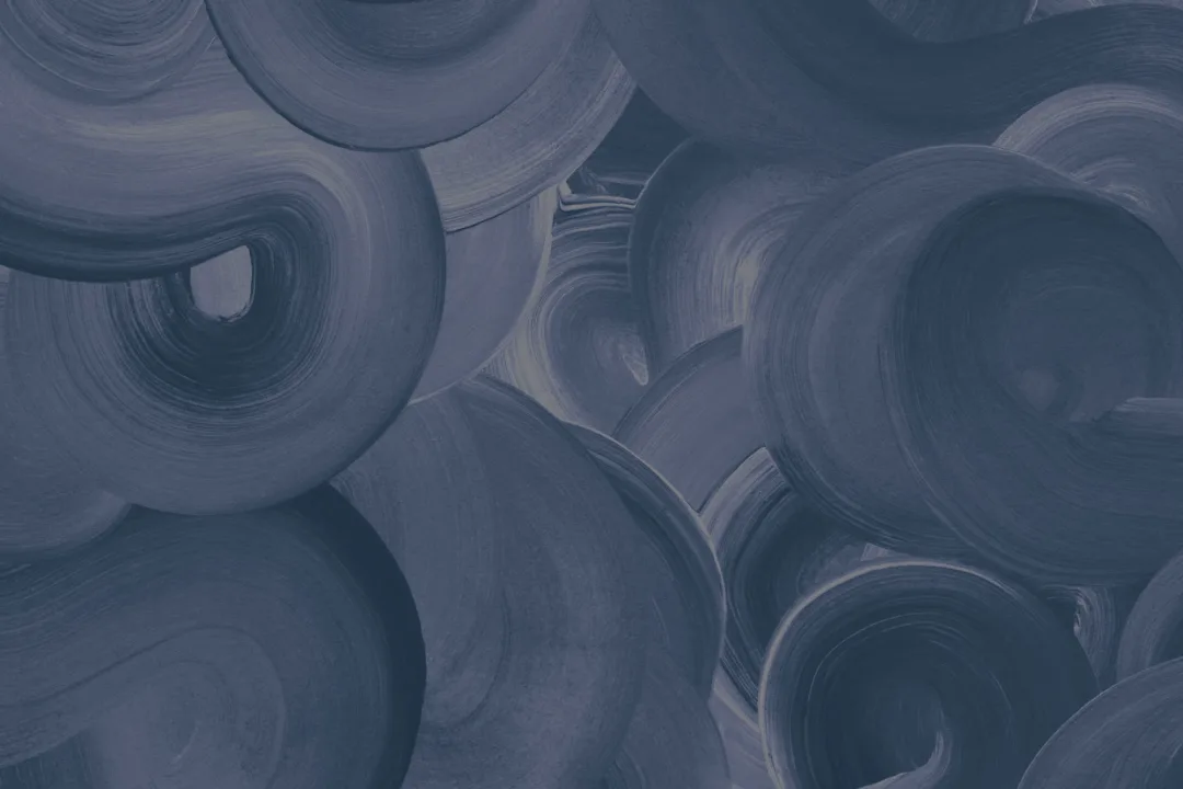 Navy Large Swirl Brush Strokes Wall Mural