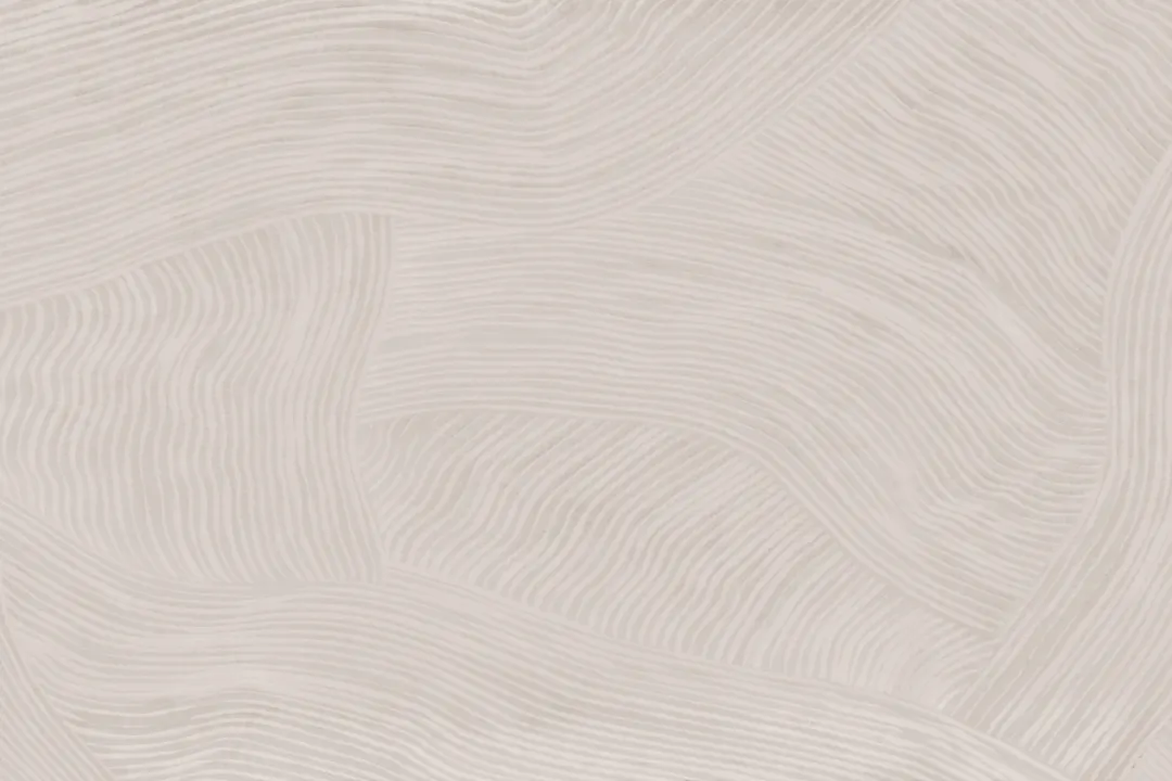 Beige Curved Flowing Shapes Mural