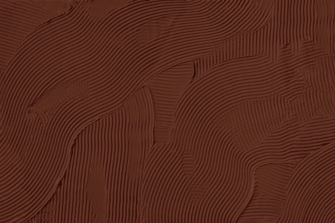 Terracotta Sculpted Abstract Overlapping Lines Mural