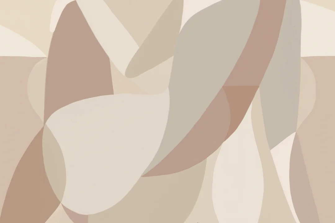 Formă feminină Abstract Shapes murale în bej