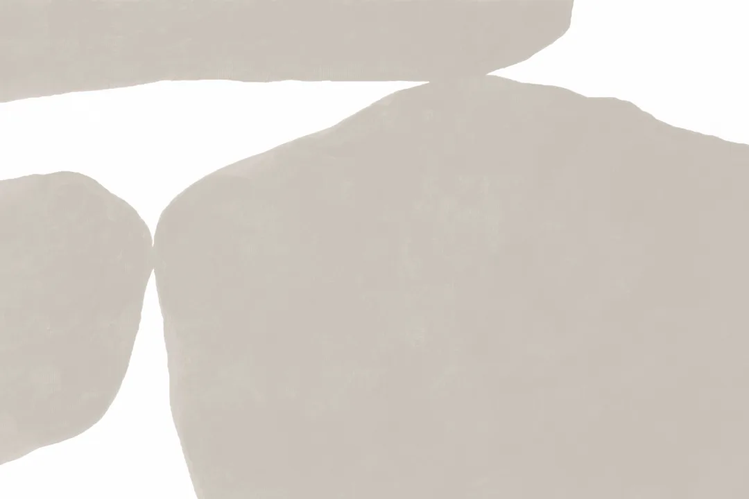Minimal abstrakta former Mural-tapeter i beige med texturerad gipseffekt