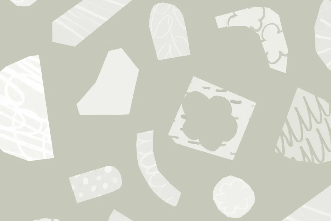 Sage Green Collage Wallpaper