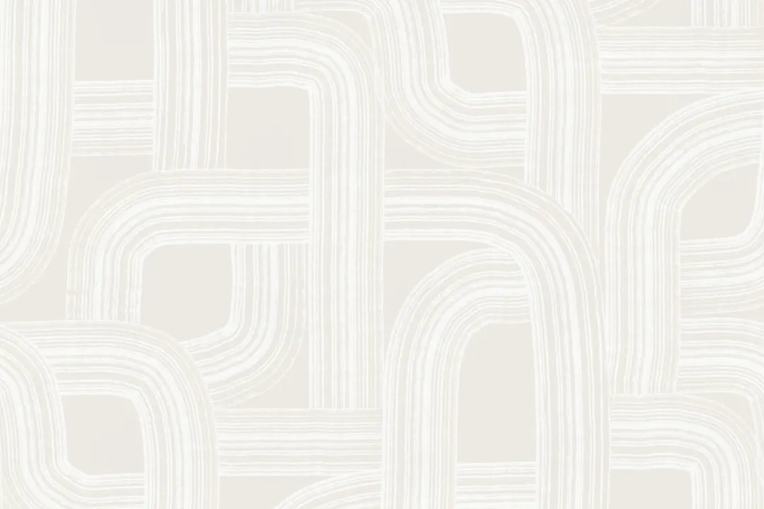 Calm Cream Minimalist Lines Wall Mural