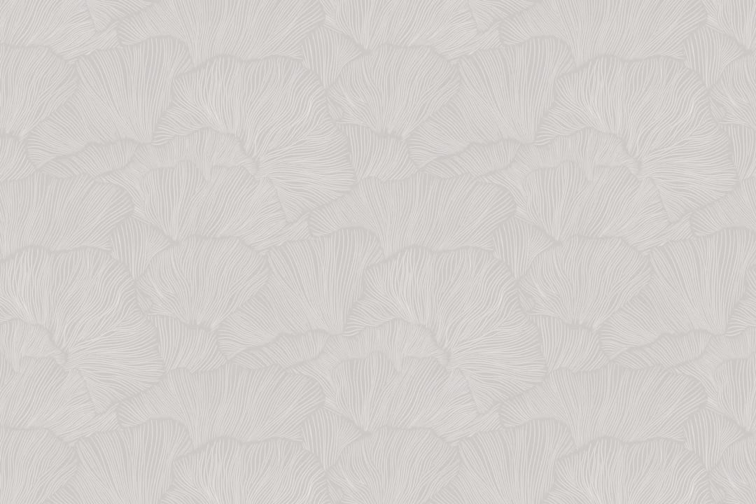 Gray Minimalist Mushroom Wall Mural