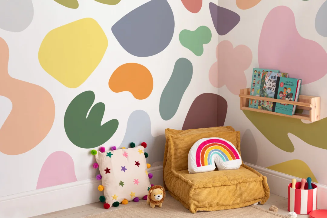 Colorful Abstract Shapes Wall Mural