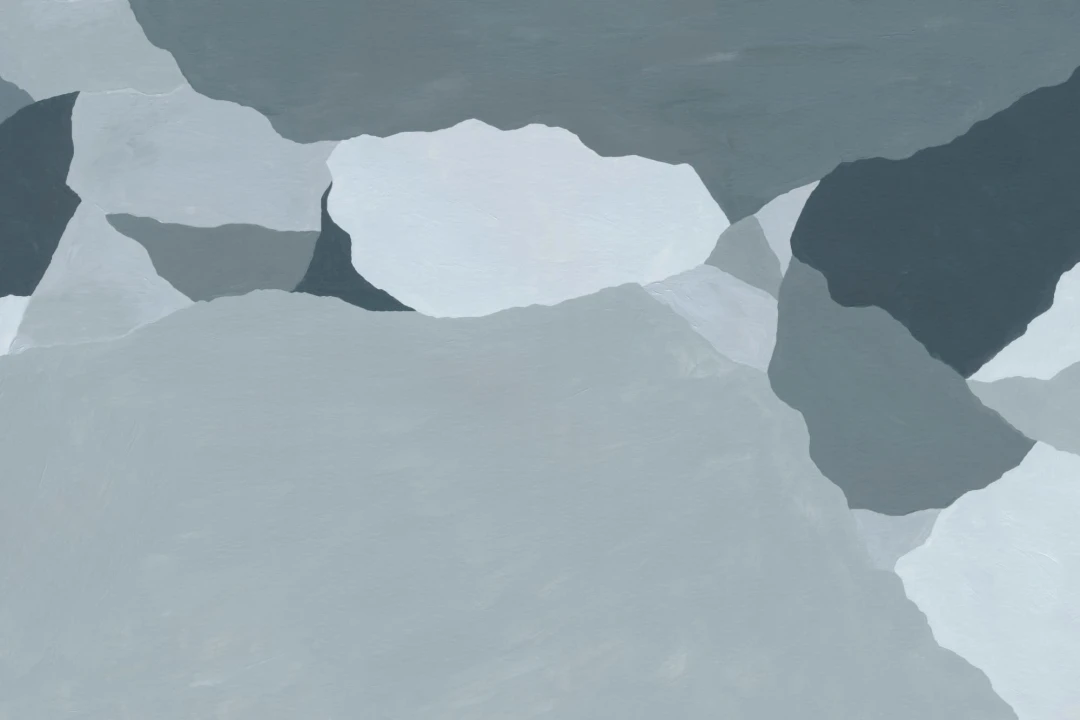Blue Abstract Fractured Rock Mural