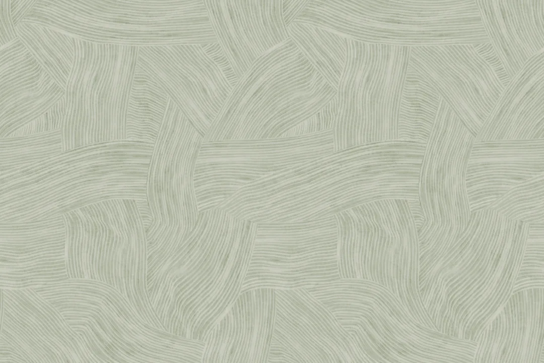 Green Layered Curved Shapes Wallpaper