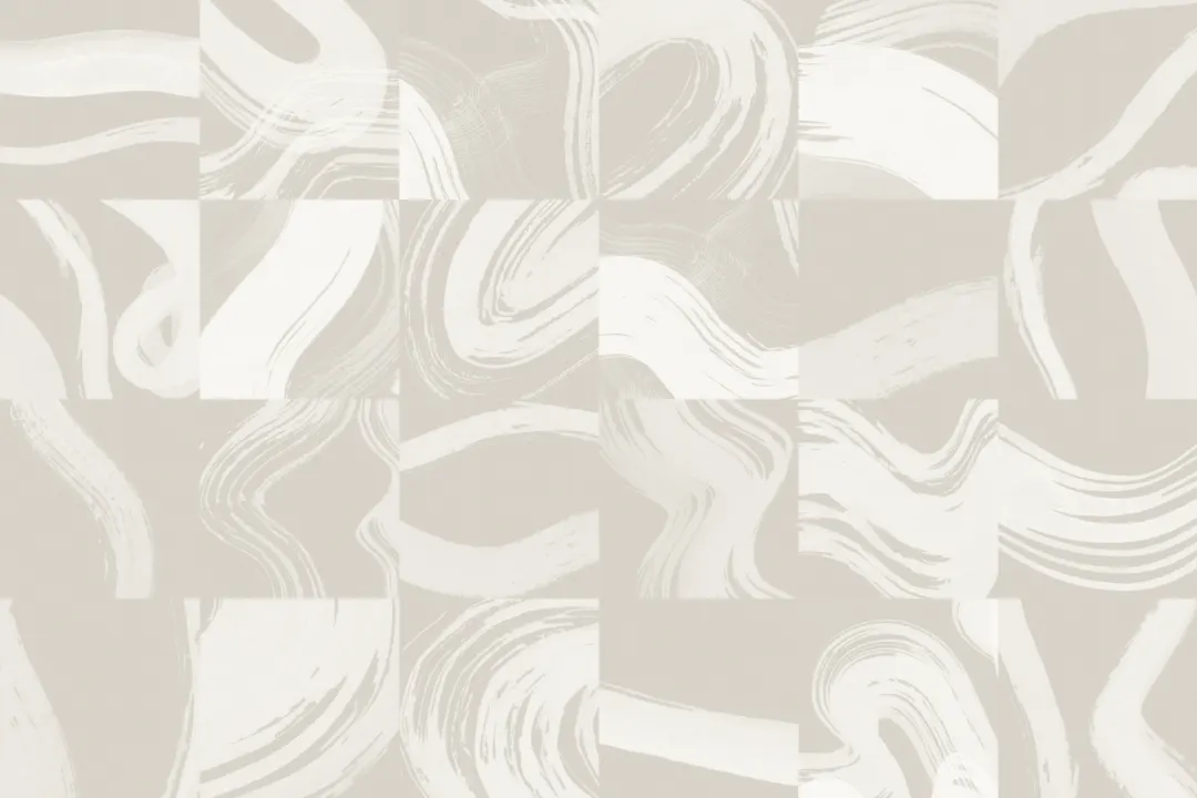 Beige kaklat abstrakt bläckformer väggmålning