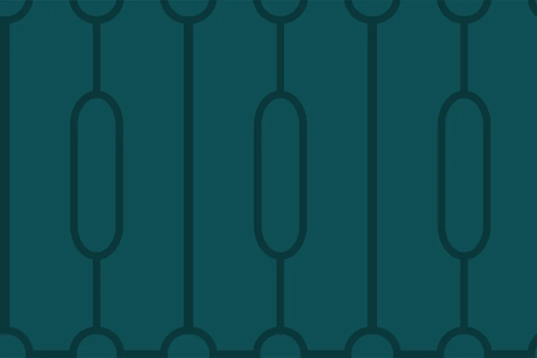 Teal Geometric Art Deco Print Wallpaper Mural