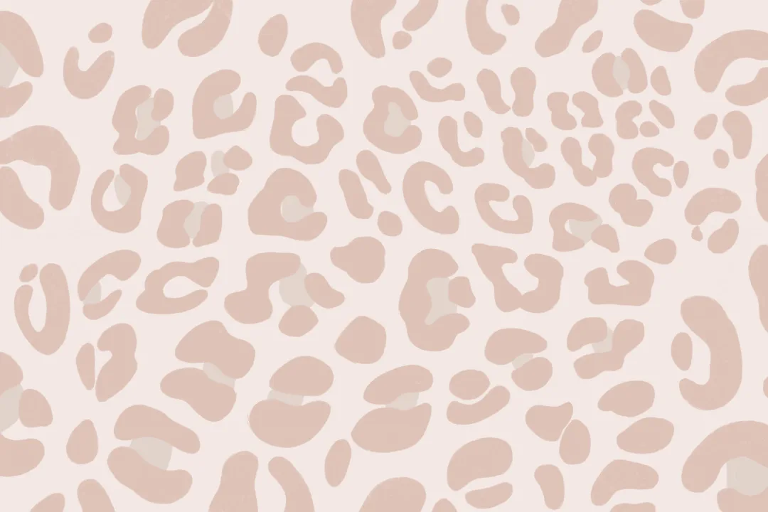 Mural Papel Pintado Estampado Leopardo Rosa