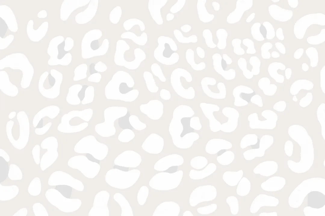 Off White Leopard Print Wallpaper Mural
