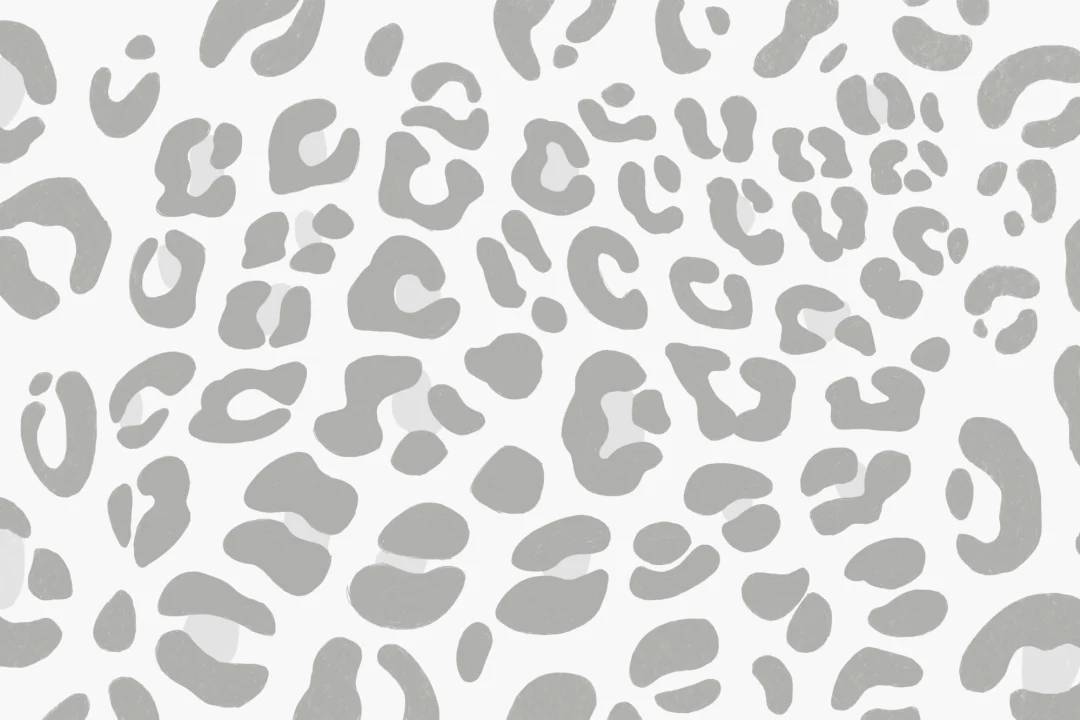 Mural Papel Pintado Estampado Leopardo Gris