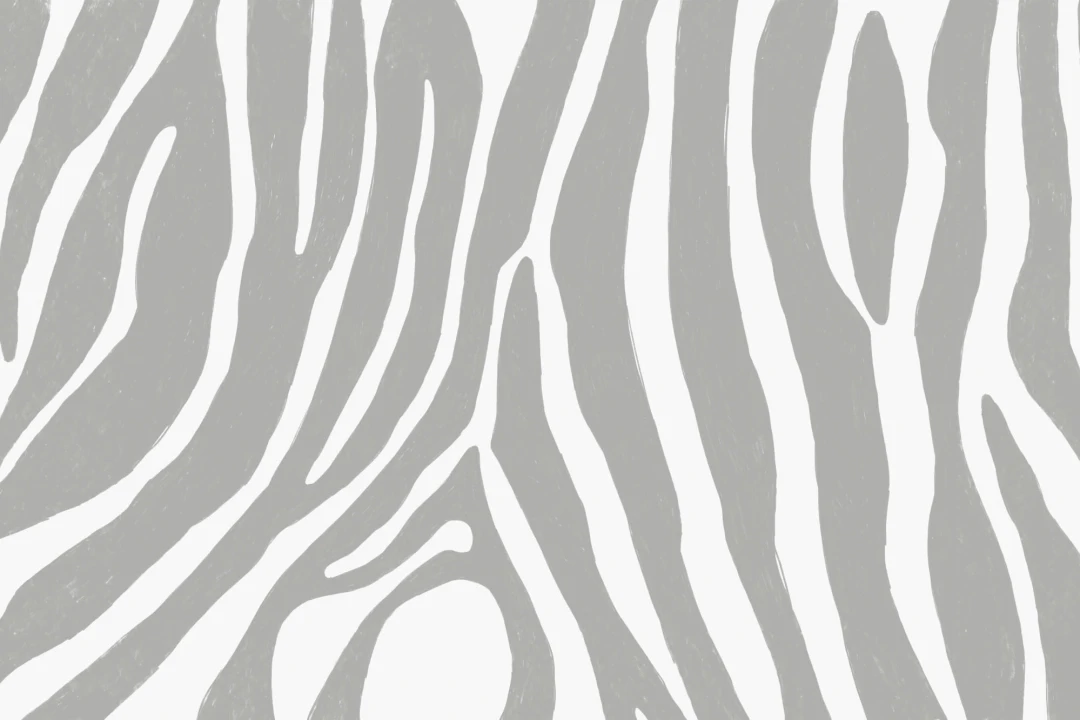 Gray Zebra Print Wallpaper Mural