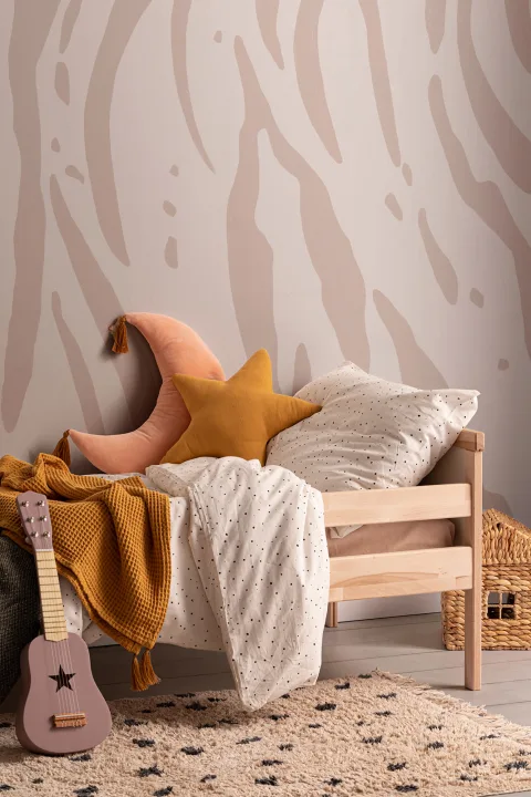 Pink Tiger Print Wallpaper Mural