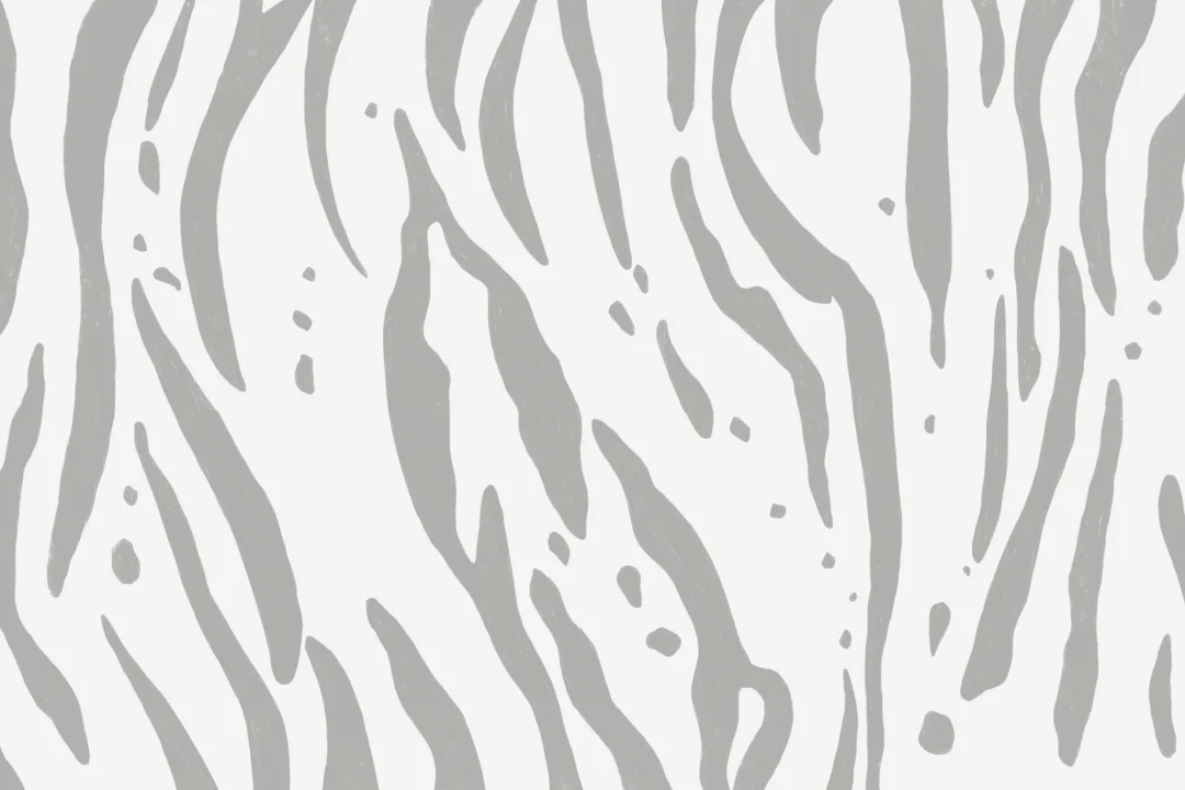 Gray Tiger Print Wallpaper Mural