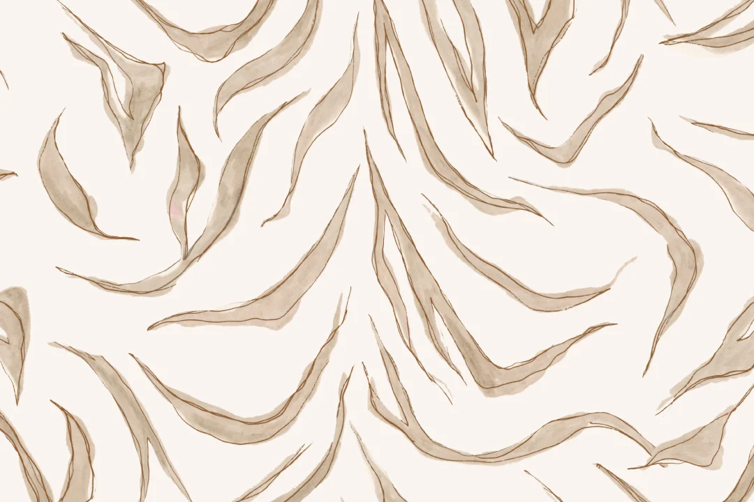 Minimalistisk nøytral Tiger Print tapet