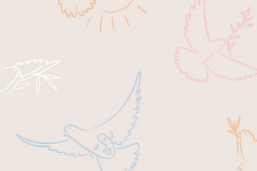 Colorful Dove Wallpaper