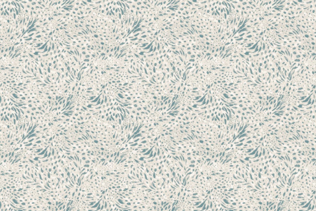 Koelblauwe abstracte patroon Prance muurschildering