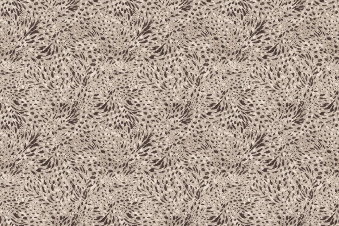 Donkere abstracte dierenpatroon muurschildering met beige tinten