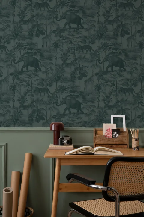 Papel de parede de animais da selva tropical cerceta