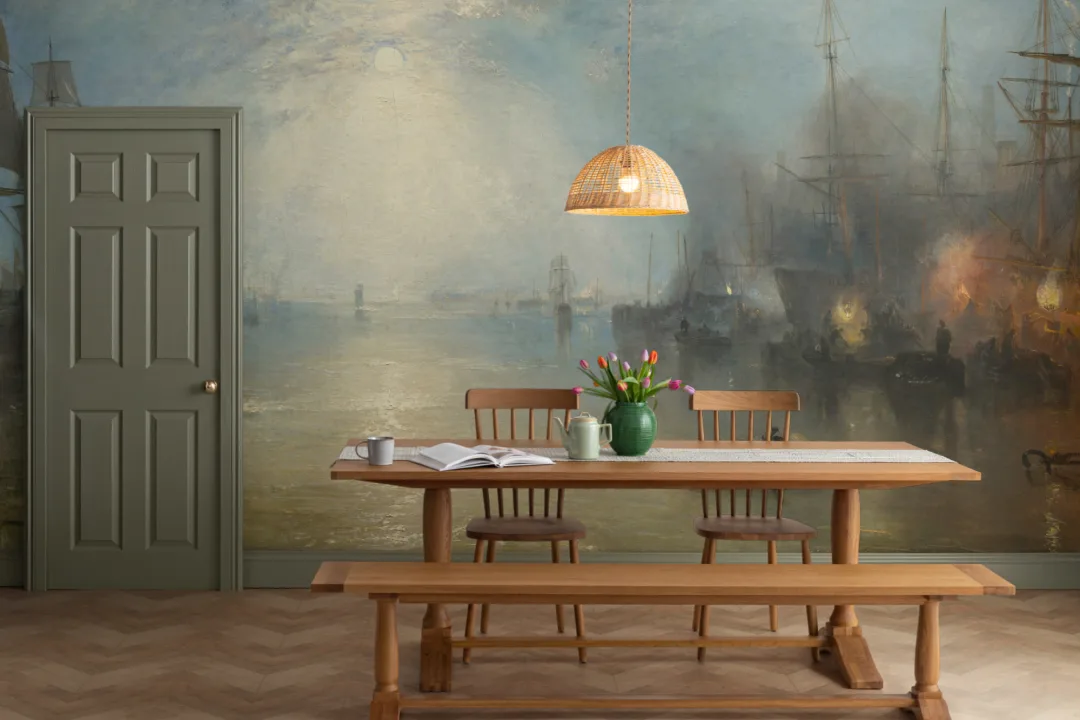 Keelmen Heaving in Coals by Turner Wallpaper Mural