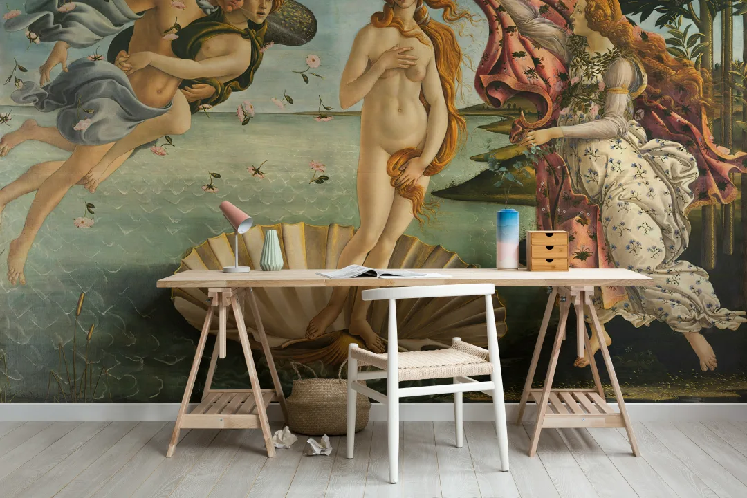Venus födelse Målning Bakgrund Mural
