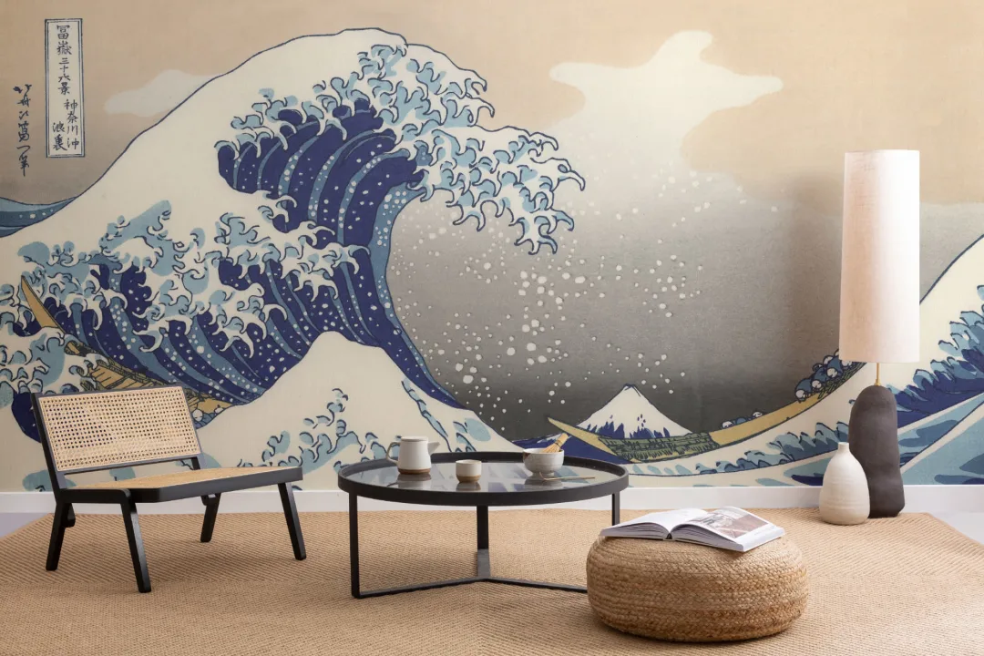 The Great Wave off Kanagawa by Hokusai Wallpaper Mural