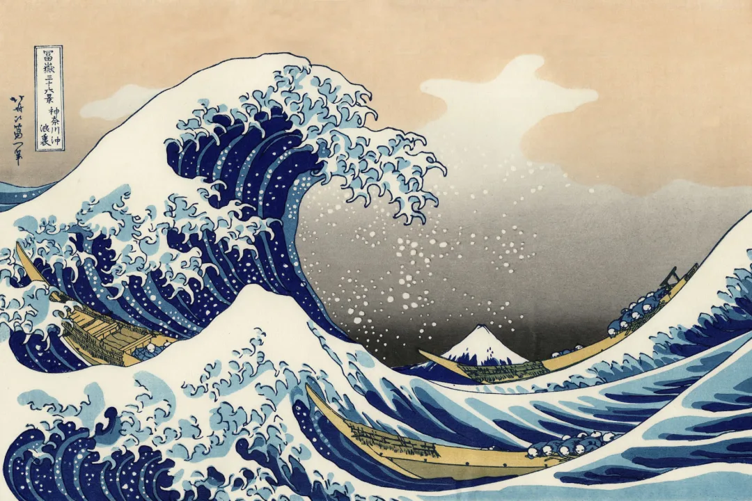 The Great Wave off Kanagawa by Hokusai Wallpaper Mural