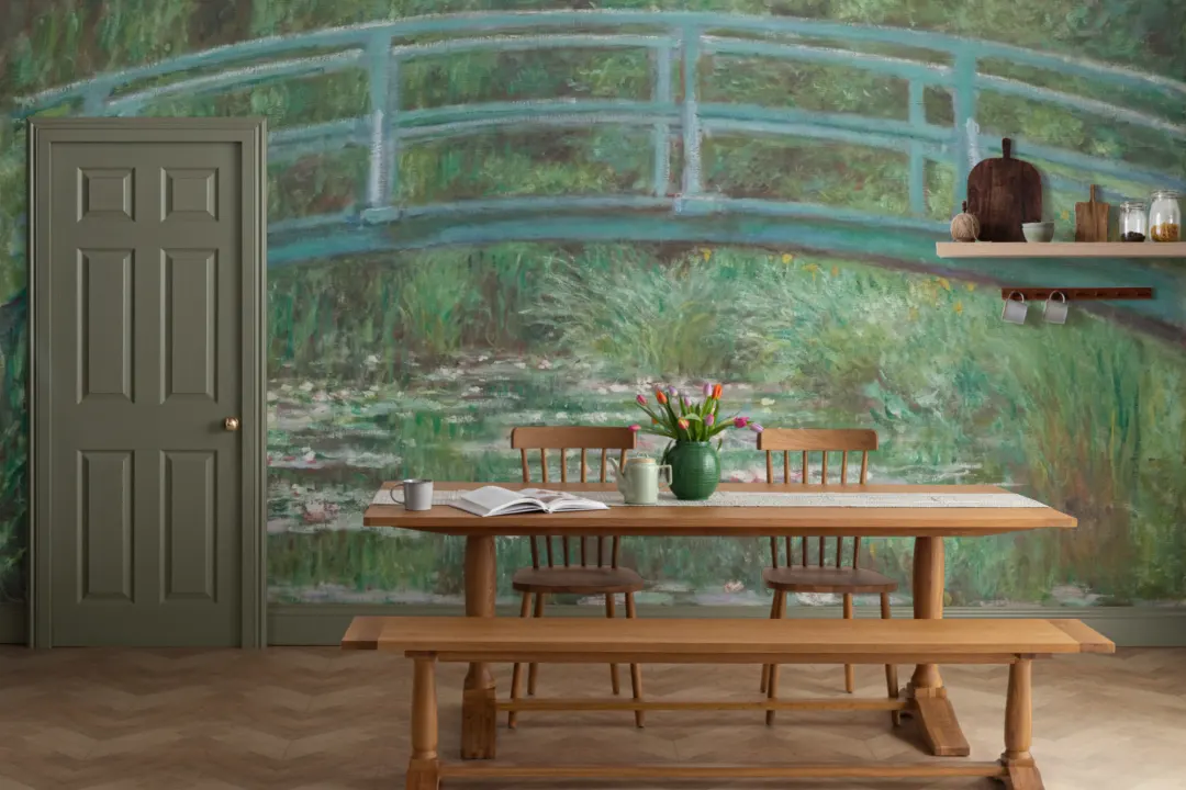 Monet Lily Pond Painting Art Wallpaper Mural