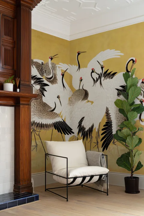 Flock of Cranes by Ishida Yūtei Wall Mural