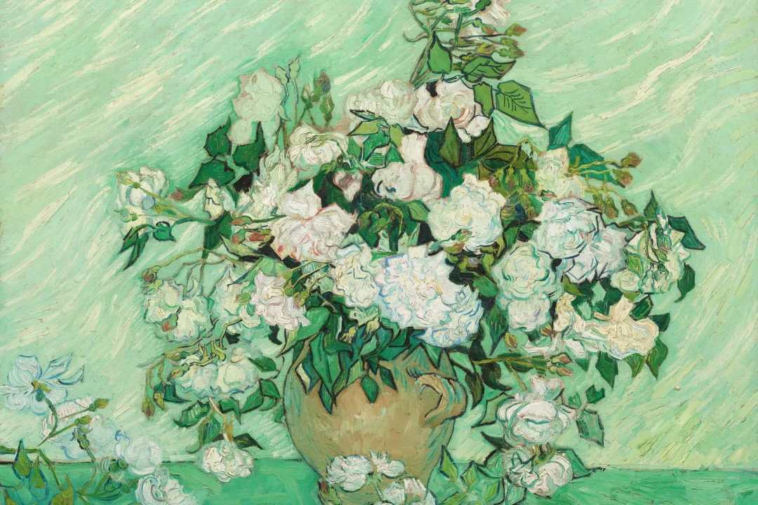 Roses by Vincent Van Gogh Wall Mural