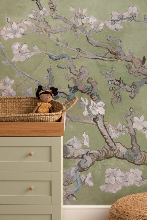 Grüne Mandelblüte von Vincent Van Gogh Fototapete